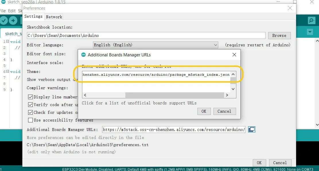 Error compiling for board M5Stack-ATOM - IDE 1.x - Arduino Forum